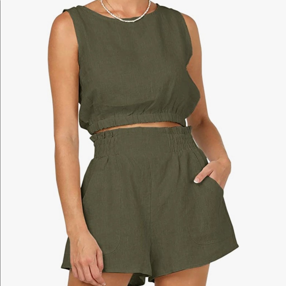 Linen Short Set